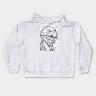 BERTRAND RUSSELL pencil portrait .1 Kids Hoodie